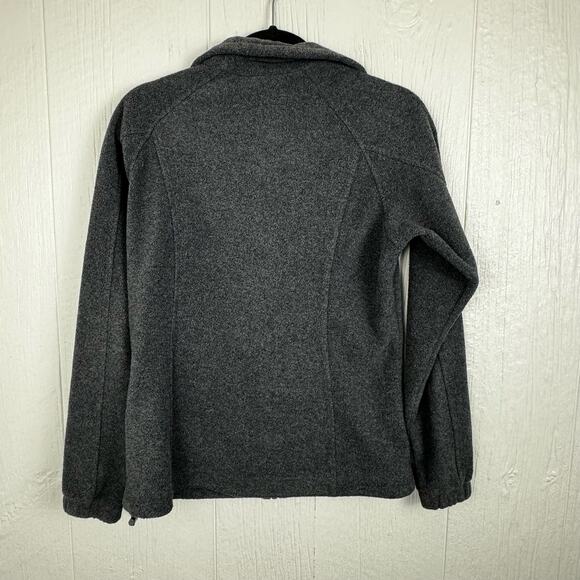 Columbia Gray Fleece Full Zip Jacket Size Small Outdoor Minimalist Neutral Women - Picture 4 of 7